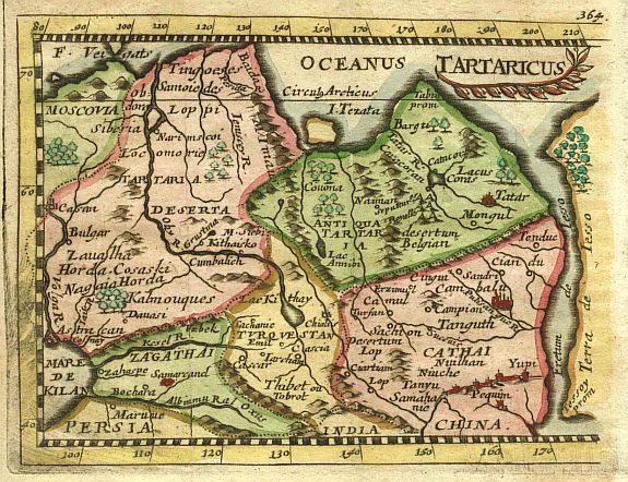 DUVAL,P., Tartaricus., antique map, old maps
