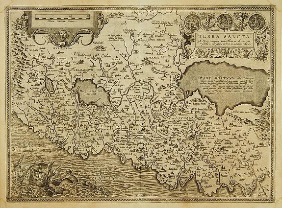 ORTELIUS,A., Terra sancta a Petro Laicstain perlustrata?, antique map, old maps
