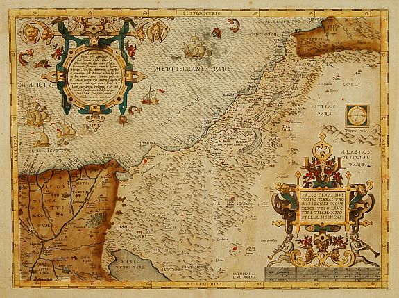 ORTELIUS,A., Palestinae sive totius Terrae Promissionis nova descriptio?, antique map, old maps