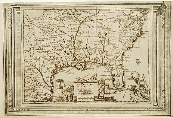 AA, P. van der, La Floride, suivant les nouvelles observations . . ., antique map, old maps