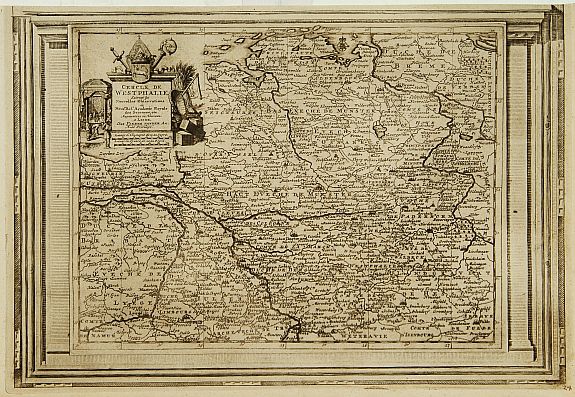 AA,P.v.d., Cercle de Westphalie, suivant les nouvelles observations.., antique map, old maps