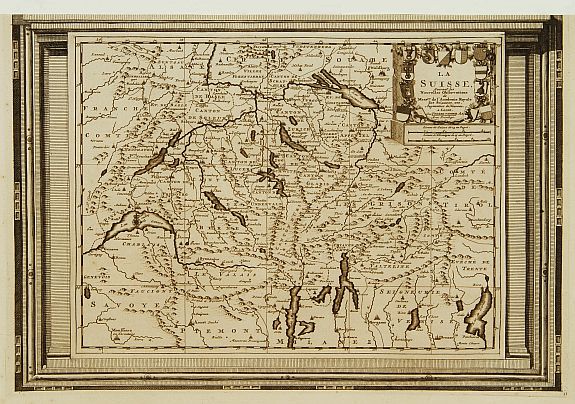 AA, P. van der, La Suisse, suivant les nouvelles observations.., antique map, old maps