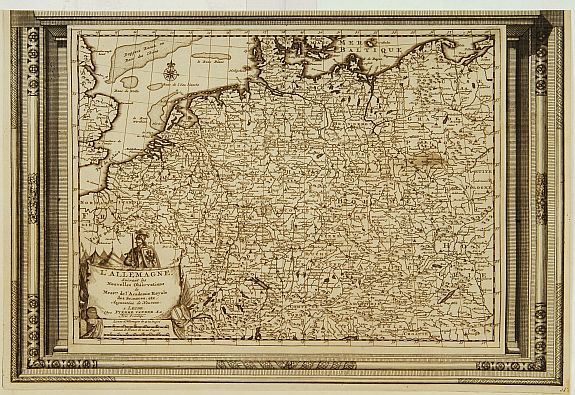 AA,P.v.d., L'Allemagne, suivant les nouvelles observations.., antique map, old maps