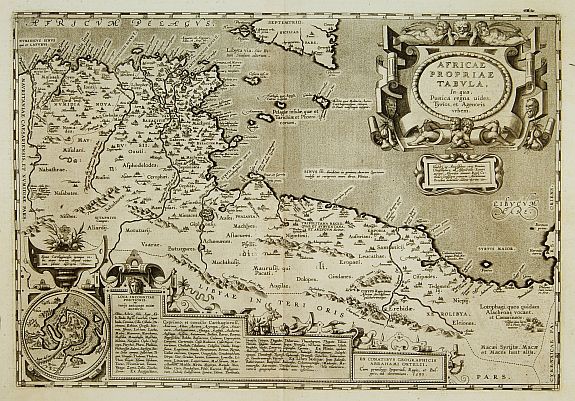 ORTELIUS,A., Africae propriae Tabula.., antique map, old maps