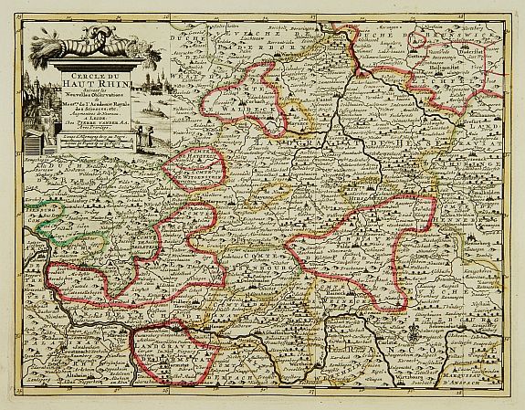 ROBERT DE VAUGONDY / AA.P.v.d., Lot of 3 maps of Germany., antique map, old maps
