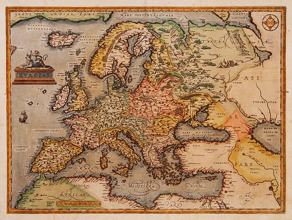 ORTELIUS,A., Europae., antique map, old maps