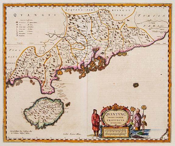 BLAEU,J., Quantung Imperii Sinarum Provincia duodecima., antique map, old maps