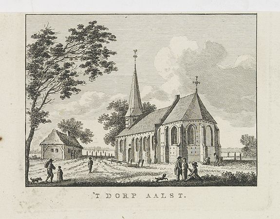 BULTHUIS, J., 't dorp Aalst., antique map, old maps