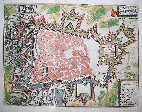 FER, N de, Cambrai., antique map, old maps