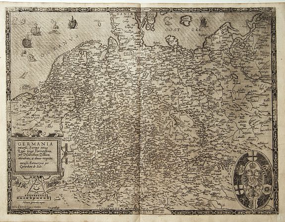 DE JODE,G., GERMANIA universa, Europae totius.., antique map, old maps