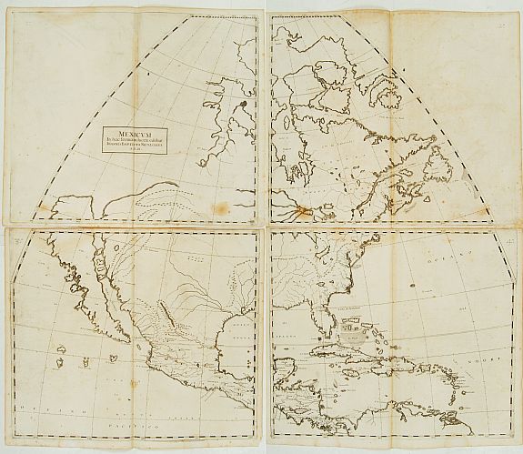 NICOLOSI,J,B., Mexicum in hac forma in lucem edebat IOANNES BAPTISTA NICOLOSIVS S.T.D., antique map, old maps