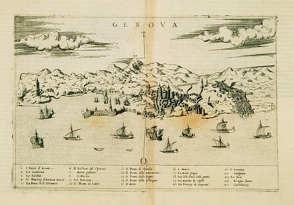 FURLANI,P. / ZALTIRIE,B., Genova., antique map, old maps