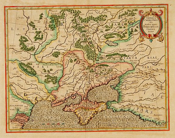 MERCATOR, G. / HONDIUS, J., Taurica Chersones Nostra aetate Przecopsca et Gazara.., antique map, old maps