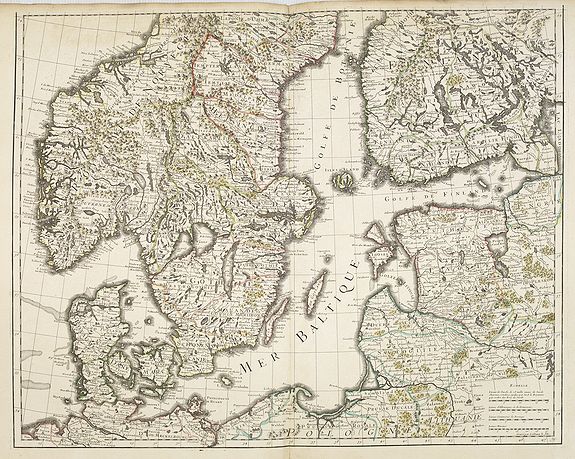 DELISLE, G. / BUACHE, Ph., Mer Baltique - Golfe de Bothnie., antique map, old maps
