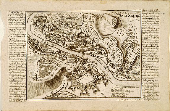 KILIAN,G.C., Saltzburg., antique map, old maps