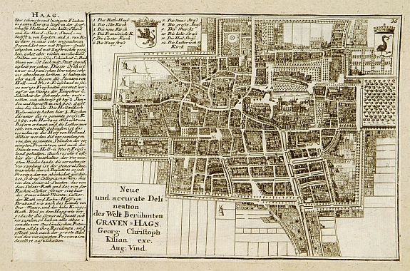KILIAN,G.C., Haag., antique map, old maps