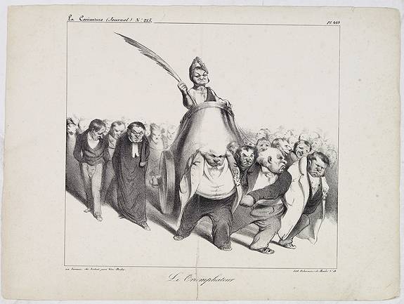 DAUMIER, H., Le Triomphateur. (Plate 449 in La Caricature), antique map, old maps
