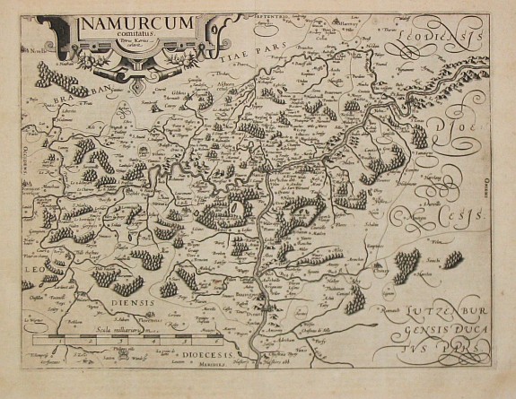 Doetecum jr., Joh., Leodiensis Episcopatus Delineatio., antique map, old maps