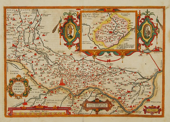 ORTELIUS,A., Agri Cremonensis Typvs., antique map, old maps