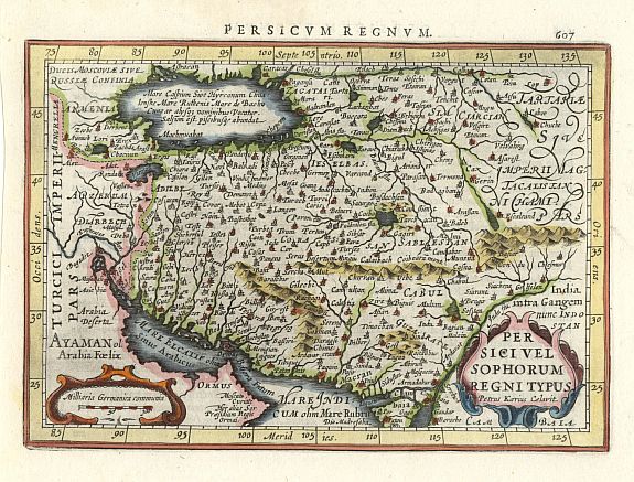 MERCATOR,G./ HONDIUS,J., Persicivel Sophorum Regni Typus., antique map, old maps