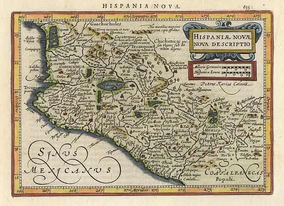 MERCATOR,G./ HONDIUS,J., Hispania Nova Descriptio., antique map, old maps