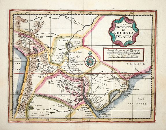 AA.P.v.d., Les Provinces de Rio de la Plata., antique map, old maps