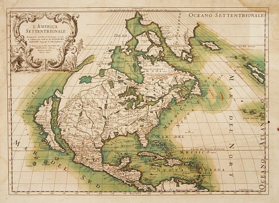 ROSSI,G.G., L'America Settentrionale.., antique map, old maps