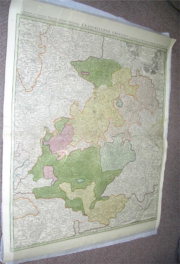 HOMANN, J.B., Circuli Franconiae Pars Orientalis et Potoir ?, antique map, old maps