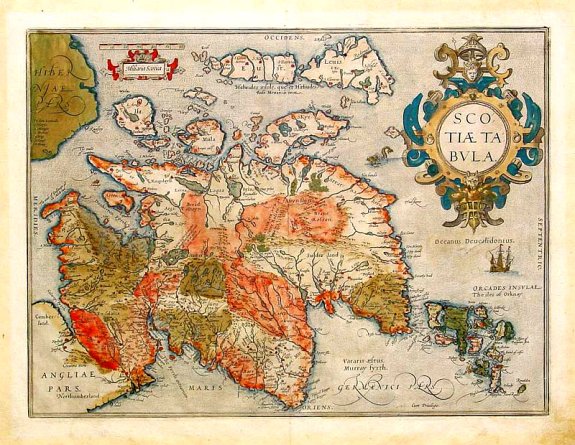 ORTELIUS,A., Scotiae Tabula., antique map, old maps
