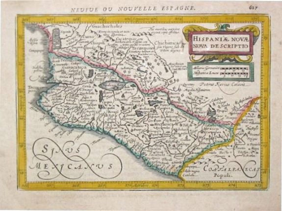 Mercator, G./ H. Hondius., HISPANIA NOVAE / NOVA DESCRIPTIO., antique map, old maps