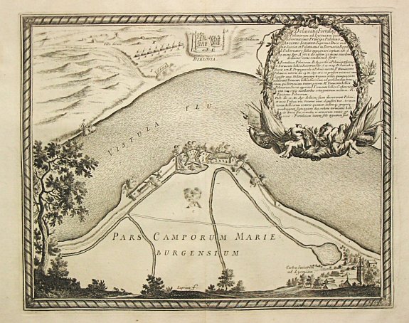 Pufendorf, S., Pars Camporum Marienburgensium., antique map, old maps
