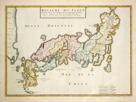 Briet Ph. / P. Mariette., Royaume de Japon., antique map, old maps