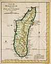 Bellin, J.N., Isle de Madagascar autrement Isle de St. Laurent, 1747., antique map, old maps