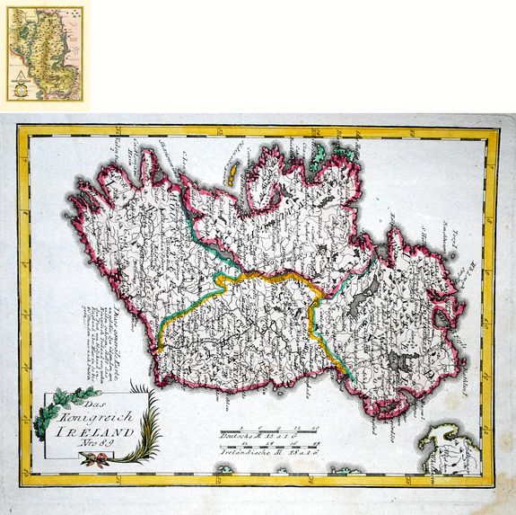 Mercator, G. / J. Hondius., Udrone Irlandiae in Catherlagh Baronia., antique map, old maps