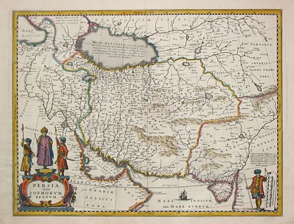 Janssonius, J., Persia Sive Sophorum Regnum. , antique map, old maps