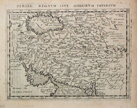 Magini, G. A., Persia Regnum sive Sophorum Imperium, antique map, old maps