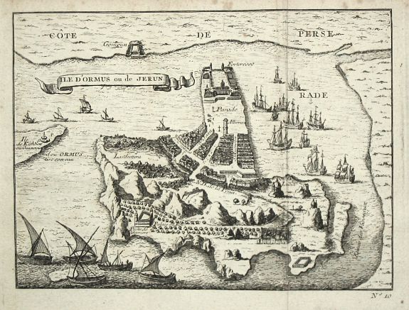 Anon. French., Ile d' Ormus ou de Jerun, antique map, old maps