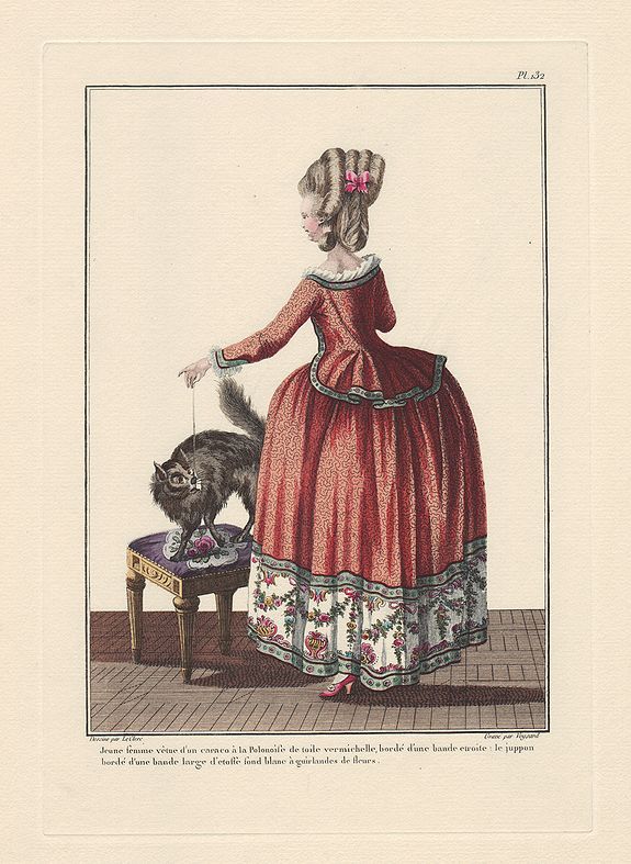 LEVY, E. / LECLERC P.T., Pl. 132. - Camisole à la polonaise mitigée., antique map, old maps