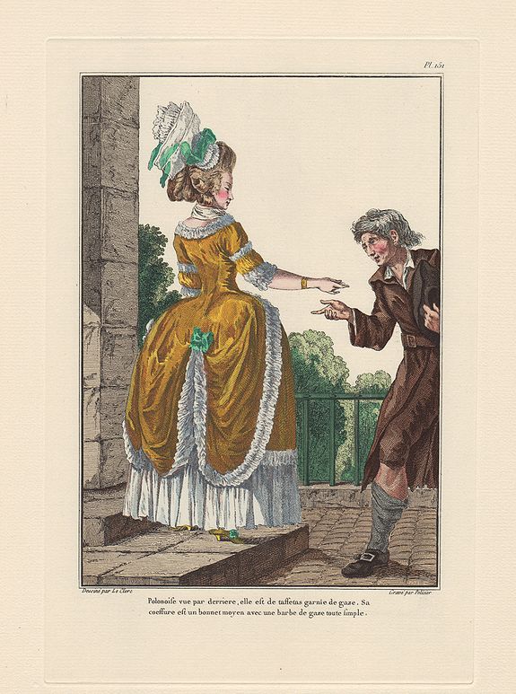 LEVY, E. / LECLERC P.T., Pl. 151. - Polonaise de taffetas garnie de gaze., antique map, old maps