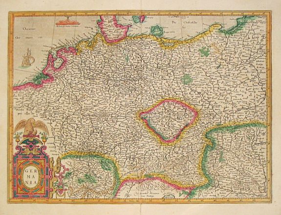 MERCATOR, G. / J. HONDIUS, GERMANIA., antique map, old maps