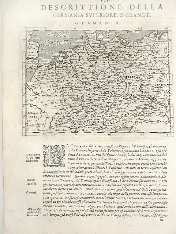 Magini, G. A., Germania., antique map, old maps
