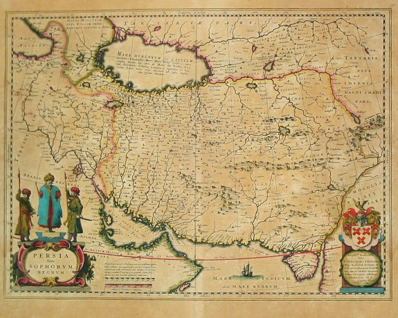 Blaeu, W., Persia Sive Sophorum Regnum., antique map, old maps
