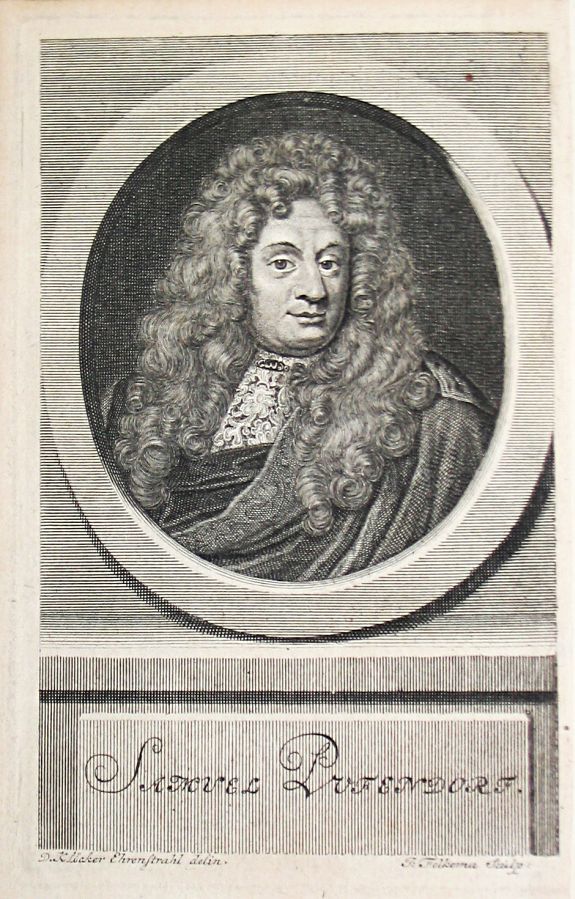 Folkema, F., Samuel Pufendorf., antique map, old maps