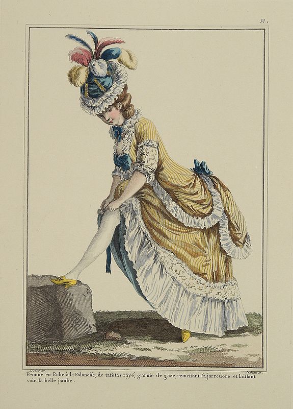 LEVY, E. / LECLERC, P.T., Pl. 1. - Femme en robe à la polonaise., antique map, old maps