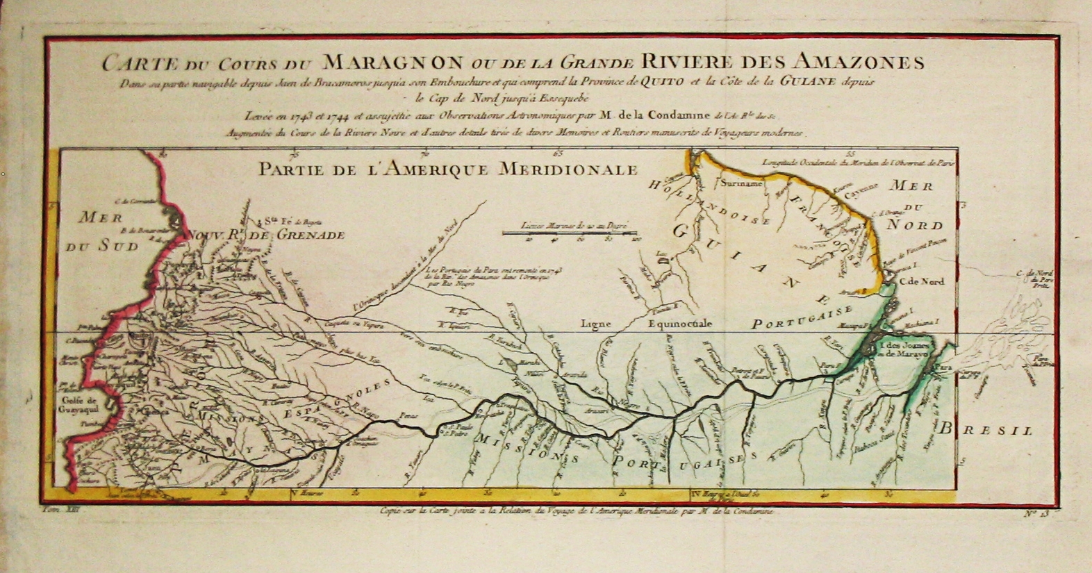 Bellin, J.N., Carte du Cours du Maragnon ou de la Grande Rivière des Amazones. , antique map, old maps