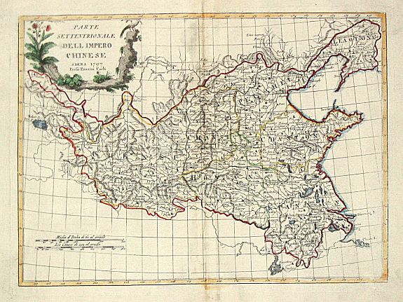 Carli, Pazzini., Parte Settentrionale dell Impero Chinese., antique map, old maps