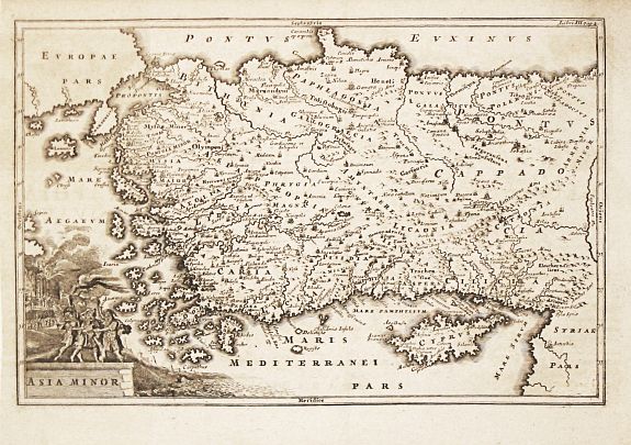 Cellarius, Ch., Asia Minor., antique map, old maps