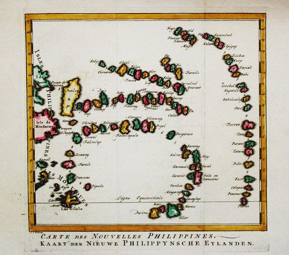 BELLIN, J.N., Carte des Nouvelles Philipines., antique map, old maps