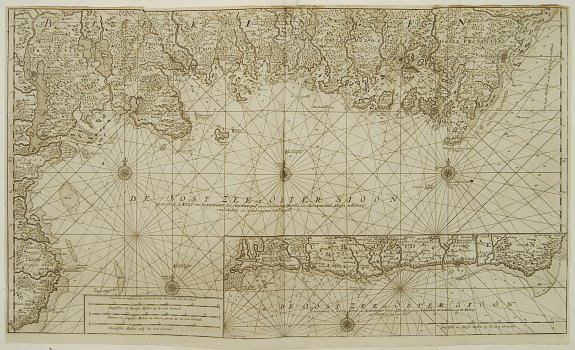 VAN KEULEN,G., De Oost zee of Öster Siöön., antique map, old maps