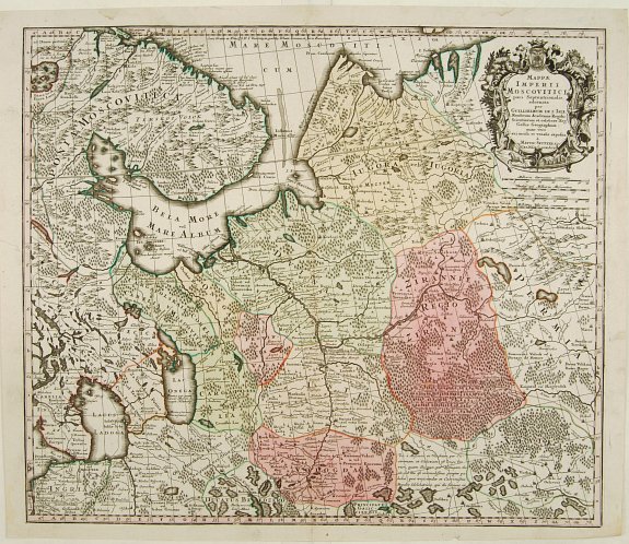 SEUTTER,M., Mappae Imperii Moscovitici pars Septentrionalis.., antique map, old maps